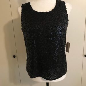 Sequined tank top cold water creek